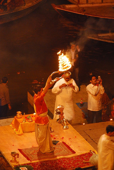 Aarti-Zeremonie