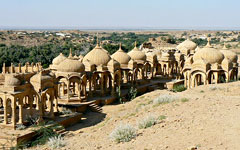 Jaisalmer: Cenotaphs in Bada bagh