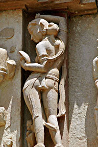 Sculpture in Vishwanath temple, Khajuraho