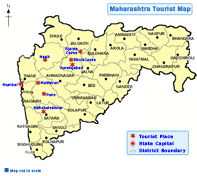 Maharashtra tourist map