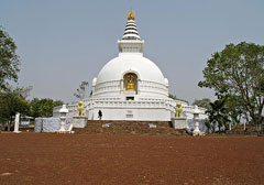 Buddhist stupa at Rajgir