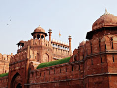 Red fort-side view